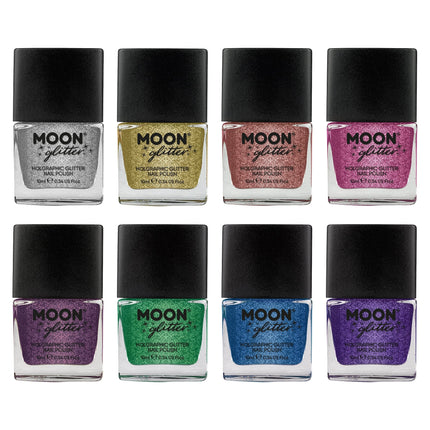 Moon Glitter Holographic Nail Polish Blue 14ml