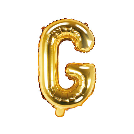 Folie Ballon Letter G Goud Leeg 35cm