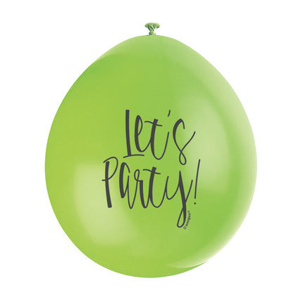 Ballonnen Lets Party 28cm 10st