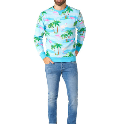 Hawaii Flamingo Trui Heren OppoSuits