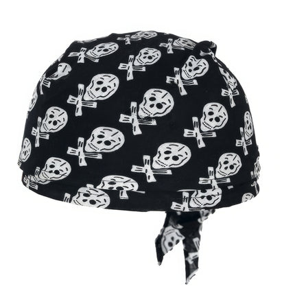 Piraat Bandana Zwart Wit