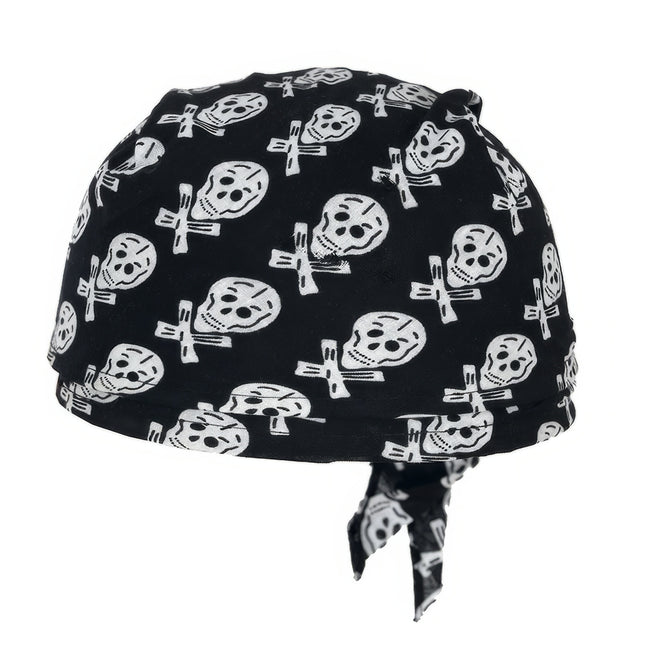 Piraat Bandana Zwart Wit