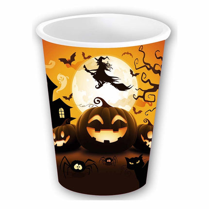 Halloween Bekers Pompoen 355ml 6st