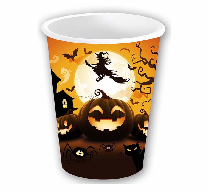 Halloween Bekers Pompoen 355ml 6st