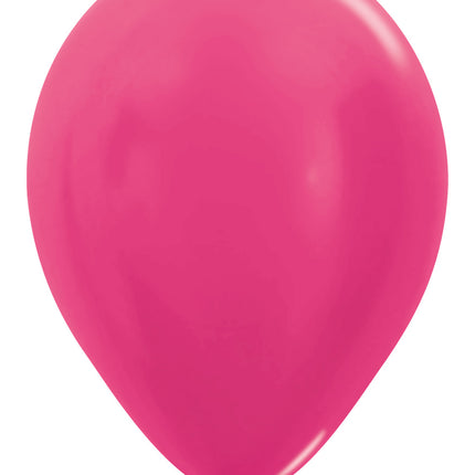 Ballonnen Metallic Fuchsia 30cm 12st