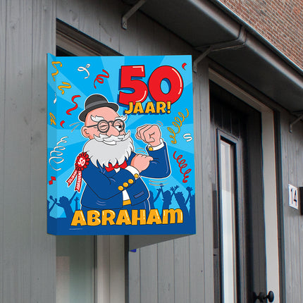 Raambord Abraham 50 jaar 60cm