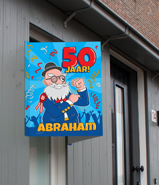 Raambord Abraham 50 jaar 60cm