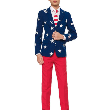 USA Stars Stripes Pak Jongen Tiener OppoSuits