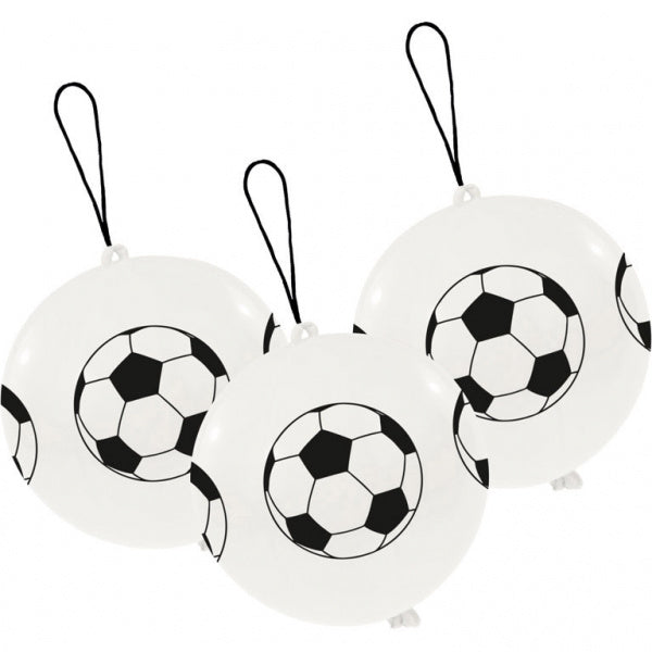 Voetbal Punch Ballonnen 33,5cm 3st