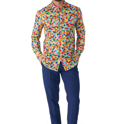 Feest Confetti Overhemd Heren OppoSuits