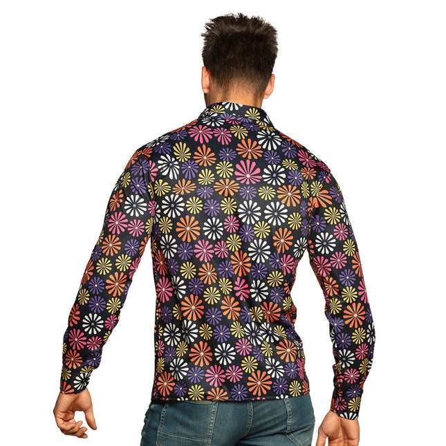 Hippie Blouse Heren Bloemen