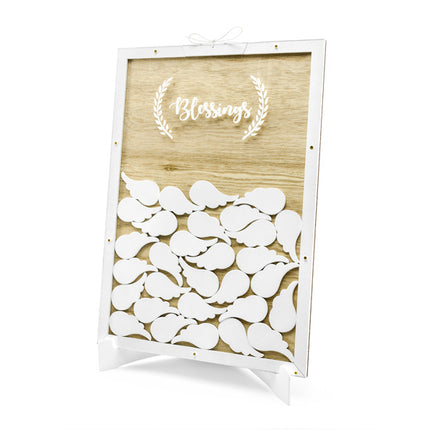 Houten Gastenboek Blessings 39,5cm