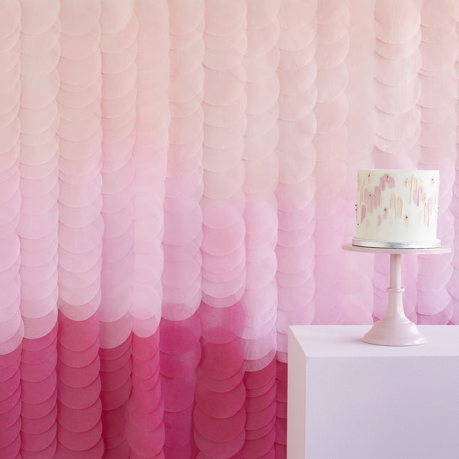 Roze Hangdecoratie Ombre 2m