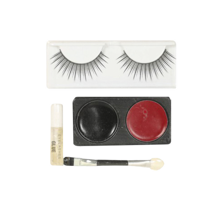 Make-Up Set Vampier Zwart Rood 4 delig