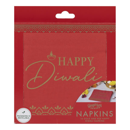 Diwali Servetten 16cm 16st