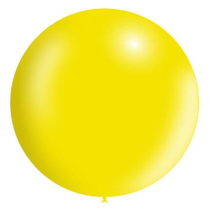 Lichtgele Reuze Ballon XL Metallic 91cm