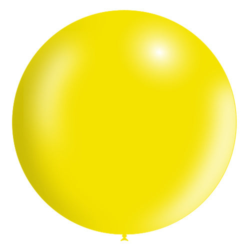 Lichtgele Reuze Ballon XL Metallic 91cm