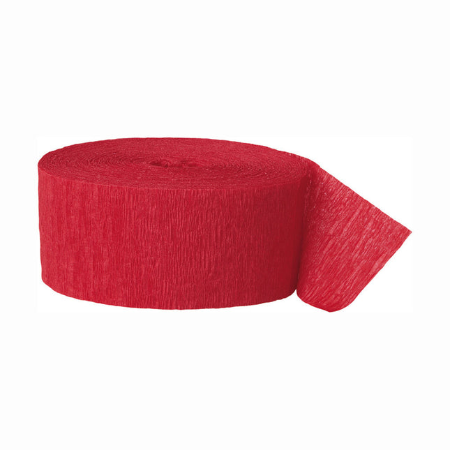 Crepe Slinger Rood 24m