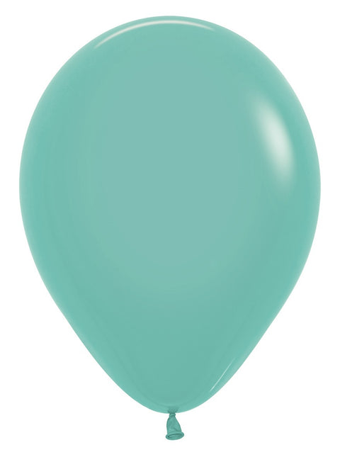 Ballonnen Aquamarina 30cm 12st