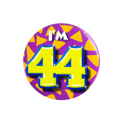 I'm 44 Button 44 Jaar 5,5cm