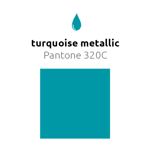 Turquoise Reuze Ballon Metallic 60cm