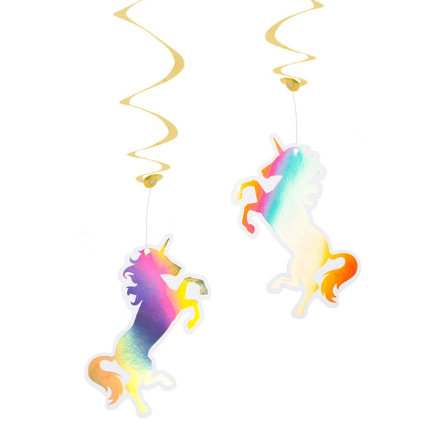 Unicorn Hangdecoratie 85cm 2st