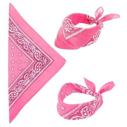 Hippie 60S Hoofdband Roze 55cm