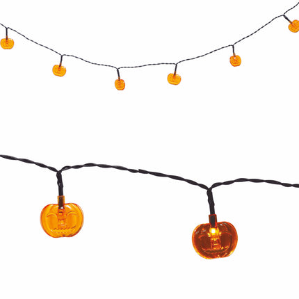 Halloween Lichtslinger LED Pompoenen 1,55m