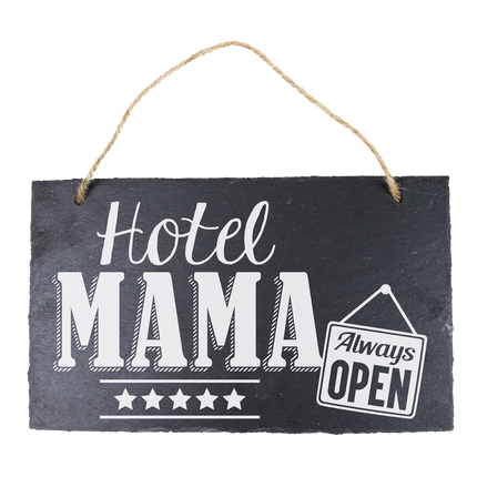 Leisteen Bordje Hotel Mama 25cm