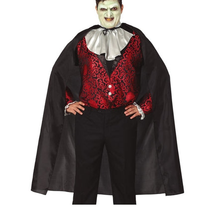 Halloween Cape Zwart 130cm