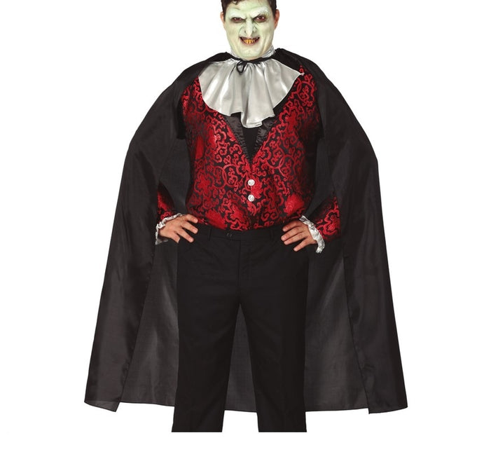 Halloween Cape Zwart 130cm