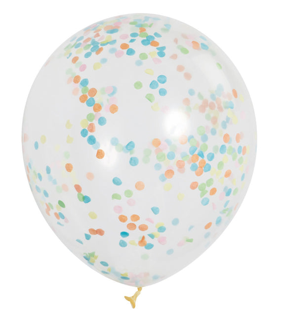 Confetti Ballonnen Gekleurd 30,5cm 6st