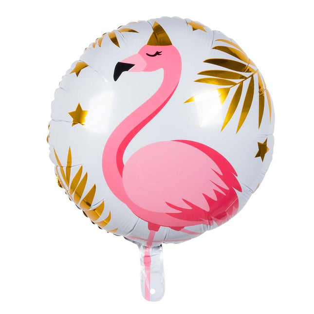 Flamingo Helium Ballon Dubbelzijdig 45cm