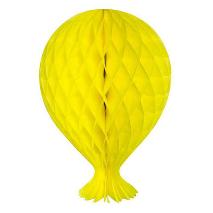 Honeycomb Ballon Geel 37cm