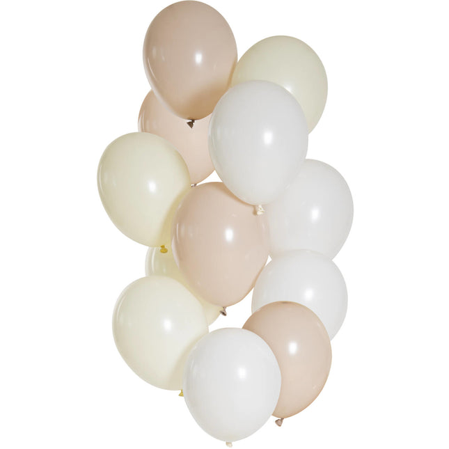 Beige Ballonnen 33cm 12st