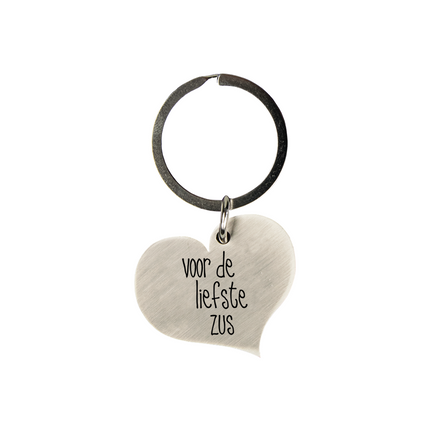 Sleutelhanger Liefste Zus 10cm