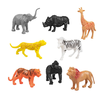 Uitdeelcadeautjes Jungle Dieren 4,5cm 8st