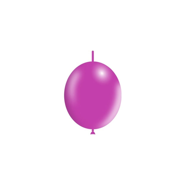 Fuchsia Knoopballonnen 15cm 100st