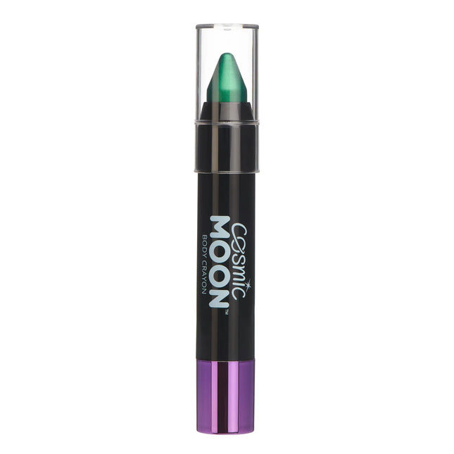 Cosmic Moon Metallic Body Crayons Green 3.2g