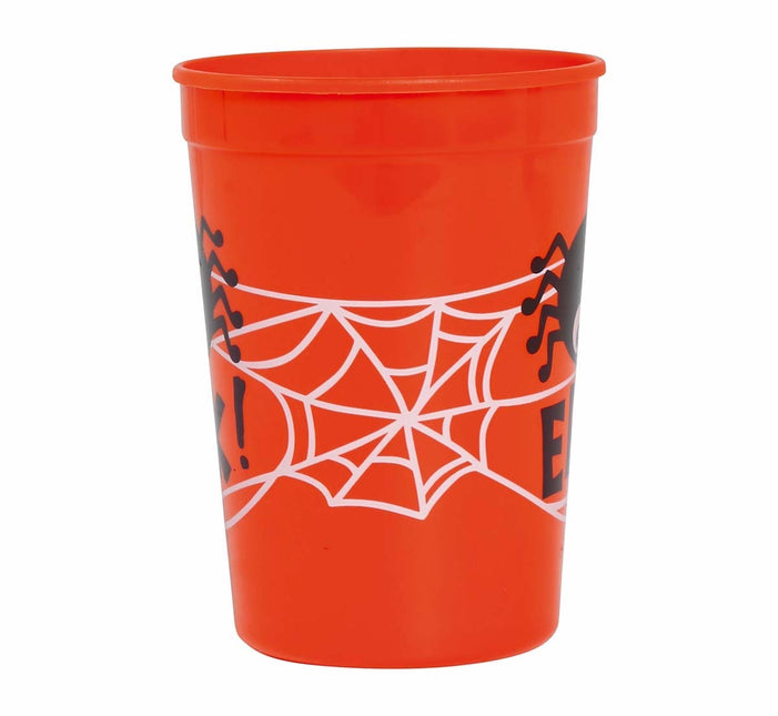 Oranje Halloween Beker Spin 11cm