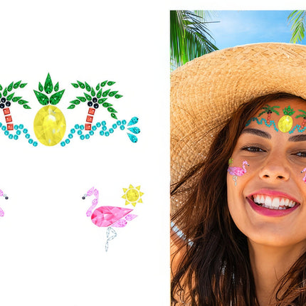 Hawaii Gezicht Stickers