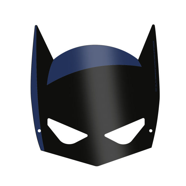 Zwarte Batman Maskers 8st