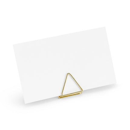 Naamkaarthouders Triangle Goud 2,3cm 10st