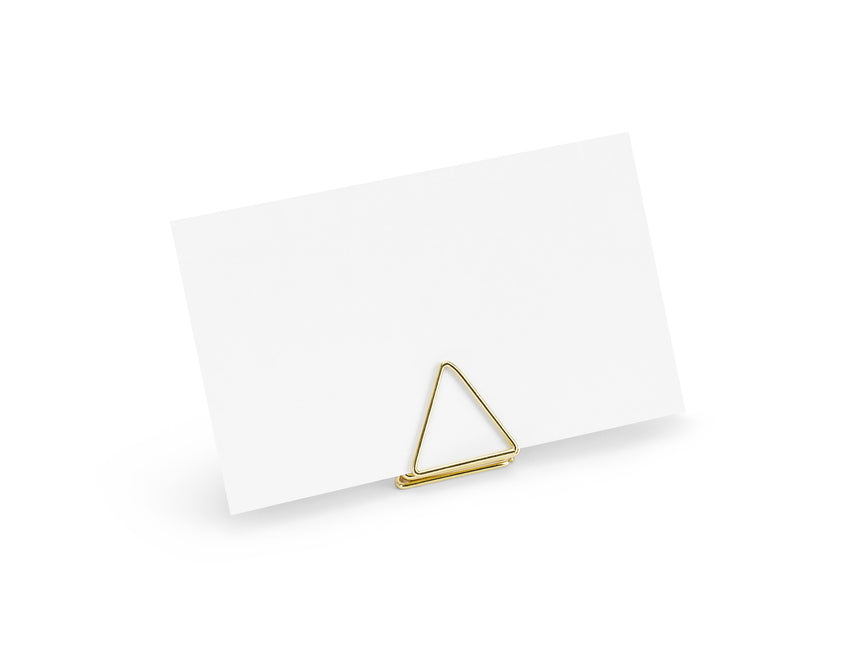 Naamkaarthouders Triangle Goud 2,3cm 10st