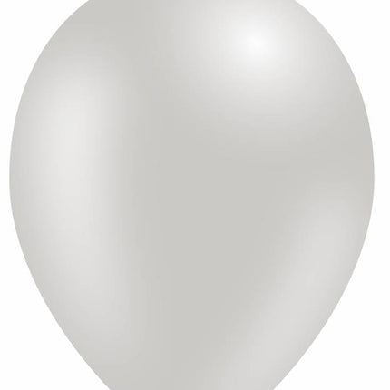 Zilveren Led Ballonnen 30cm 5st