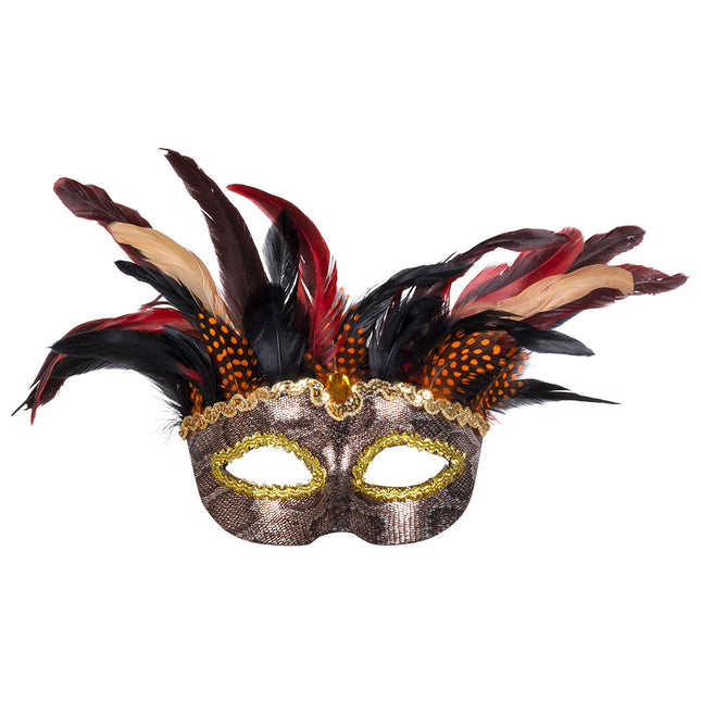 Halloween Masker Voodoo Veren