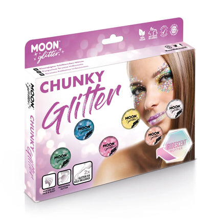 Moon Glitter Iridescent Chunky Glitter Green 3g