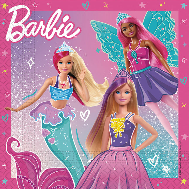 Barbie Servetten Fanatasy 33cm 20st