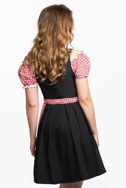 Dirndl Jurk Oktoberfest Geruit Rood