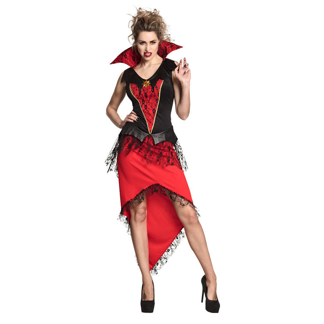 Halloween Vampier Kostuum Rood Dames